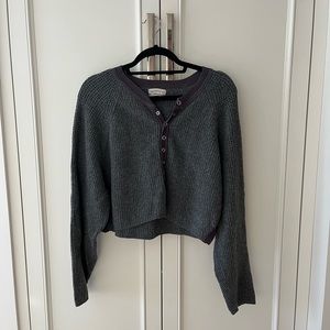 Cropped Knit Sweater from Urban Outfitters